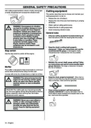 Husqvarna T435 Chainsaw Owners Manual, 2008,2009 page 10