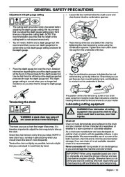 Husqvarna T435 Chainsaw Owners Manual, 2008,2009 page 13