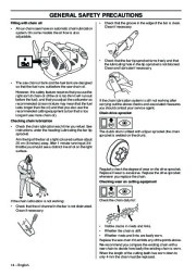 Husqvarna T435 Chainsaw Owners Manual, 2008,2009 page 14