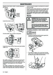 Husqvarna T435 Chainsaw Owners Manual, 2008,2009 page 32