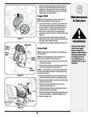 MTD L Style Snow Blower Owners Manual page 13