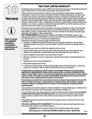 MTD L Style Snow Blower Owners Manual page 20