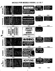 Ariens Sno Thro 932000 932001 4 6 7 Series Snow Blower Parts Manual page 5