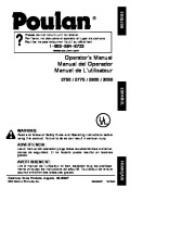 Poulan 2750 2775 2900 3050 Chainsaw Owners Manual page 1