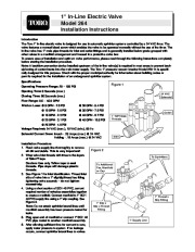 Toro 1 Line Electric Valve Model 264 Installation Istructions Sprinkler Irrigation page 1