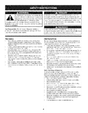 Craftsman 247.887900 Craftsman 28-Inch Snow Thrower Owners Manual page 4