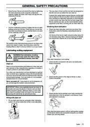 Husqvarna 334T 338XPT Chainsaw Owners Manual, 2005,2006,2007,2008,2009 page 13