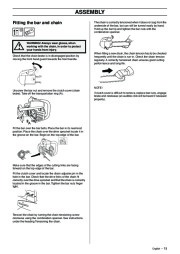 Husqvarna 334T 338XPT Chainsaw Owners Manual, 2005,2006,2007,2008,2009 page 15