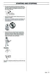 Husqvarna 334T 338XPT Chainsaw Owners Manual, 2005,2006,2007,2008,2009 page 19