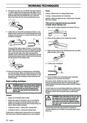 Husqvarna 334T 338XPT Chainsaw Owners Manual, 2005,2006,2007,2008,2009 page 22