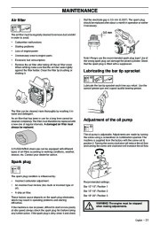 Husqvarna 334T 338XPT Chainsaw Owners Manual, 2005,2006,2007,2008,2009 page 31