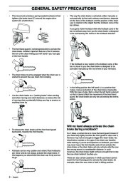 Husqvarna 334T 338XPT Chainsaw Owners Manual, 2005,2006,2007,2008,2009 page 8