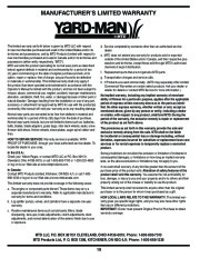 MTD 2B5 295 E2B5 E295 Snow Blower Owners Manual page 18