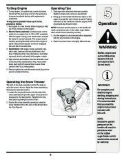 MTD 2B5 295 E2B5 E295 Snow Blower Owners Manual page 9