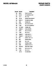 Murray 627804X5A Snow Blower Owners Manual page 39