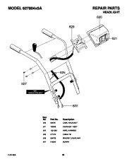 Murray 627804X5A Snow Blower Owners Manual page 50