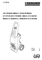Kärcher K 3.69 M Electric Power High Pressure Washer Owners Manual page 1