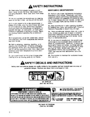 Toro 38005 1200 Power Curve Snowthrower Owners Manual, 1990, 1991 page 2