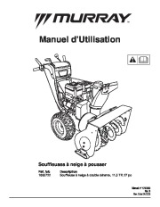 Murray Walk Behind 1695722 11.5TP 27-Inch Dual Stage Snow Blower Owners Manual page 33