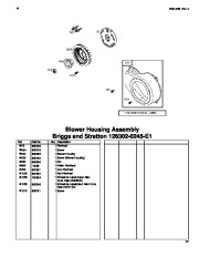 Toro 62925 206cc OHV Vacuum Blower Parts Catalog, 2006 page 17