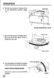 Honda HS624 HS724 HS828 HS928 HS1132 Snow Blower Owners Manual page 24