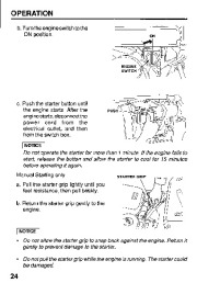 Honda HS624 HS724 HS828 HS928 HS1132 Snow Blower Owners Manual page 26