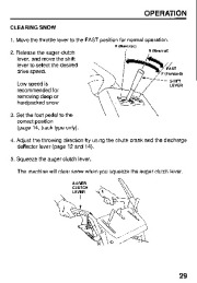 Honda HS624 HS724 HS828 HS928 HS1132 Snow Blower Owners Manual page 31