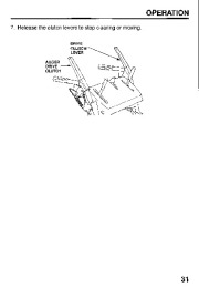 Honda HS624 HS724 HS828 HS928 HS1132 Snow Blower Owners Manual page 33