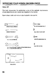 Honda HS624 HS724 HS828 HS928 HS1132 Snow Blower Owners Manual page 38