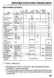 Honda HS624 HS724 HS828 HS928 HS1132 Snow Blower Owners Manual page 39