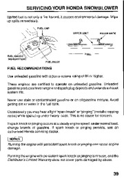 Honda HS624 HS724 HS828 HS928 HS1132 Snow Blower Owners Manual page 41