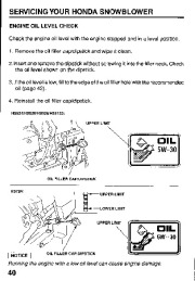 Honda HS624 HS724 HS828 HS928 HS1132 Snow Blower Owners Manual page 42