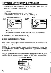 Honda HS624 HS724 HS828 HS928 HS1132 Snow Blower Owners Manual page 44