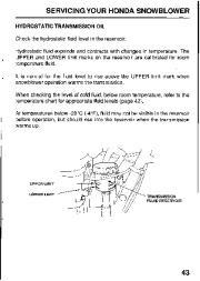 Honda HS624 HS724 HS828 HS928 HS1132 Snow Blower Owners Manual page 45