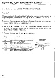 Honda HS624 HS724 HS828 HS928 HS1132 Snow Blower Owners Manual page 46