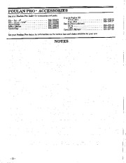 Poulan Pro Owners Manual, 1990 page 22