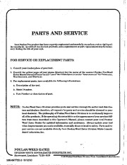 Poulan Pro Owners Manual, 1990 page 24