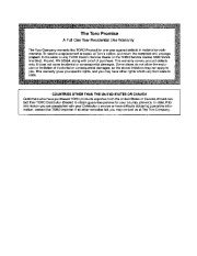 Toro 38025 1800 Power Curve Snowthrower Owners Manual, 1995 page 20