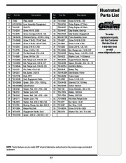 MTD 600 Series Automatic Lawn Tractor Lawn Mower Parts List page 17