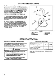 Toro 38025 1800 Power Curve Snowthrower Owners Manual, 1994 page 4