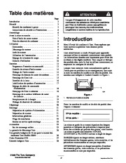 Toro 20046 Toro Super Recycler Mower, SR-21OSK Manuel des Propriétaires, 2001 page 2