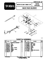 Toro 53047 BP 6900 Back Pack Blower Parts Catalog, 1998 page 1