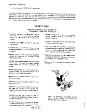 Simplicity 742 652 5 HP Two Stage Snow Blower Owners Manual page 2