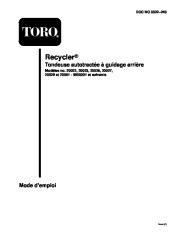Toro 20022, 20023, 20025, 20027, 20029, 20061 Toro Recycler Mower, R-21S Manuel des Propriétaires, 1999 page 1