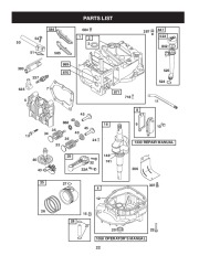 Craftsman 675 247.77640 Log Splitter Lawn Mower Owners Manual page 22