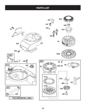 Craftsman 675 247.77640 Log Splitter Lawn Mower Owners Manual page 24