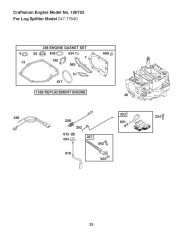 Craftsman 675 247.77640 Log Splitter Lawn Mower Owners Manual page 25