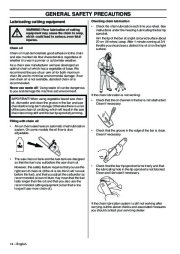 2001-2009 Husqvarna 570 576XP Chainsaw Owners Manual, 2001,2002,2003,2004,2005,2006,2007,2008,2009 page 14