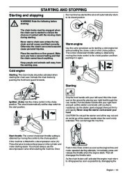 2001-2009 Husqvarna 570 576XP Chainsaw Owners Manual, 2001,2002,2003,2004,2005,2006,2007,2008,2009 page 19