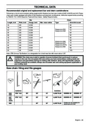 2001-2009 Husqvarna 570 576XP Chainsaw Owners Manual, 2001,2002,2003,2004,2005,2006,2007,2008,2009 page 39